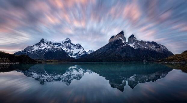 Andes Patagonia Mountain Reflaction Wallpaper 720x1280 Resolution