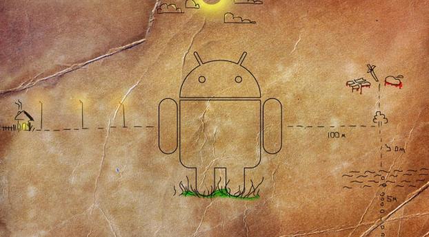 android, paper, sun Wallpaper 640x1136 Resolution