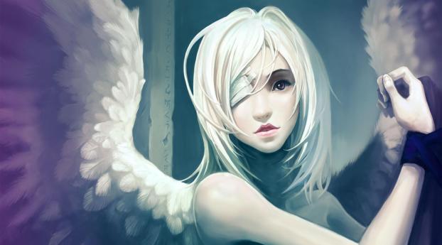 angel, wings, arm Wallpaper 1366x1600 Resolution