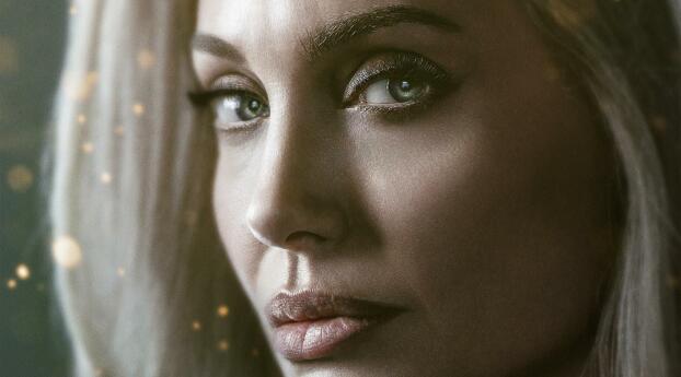 Angelina Jolie as Thena Eternals Wallpaper 1920x1080 Resolution