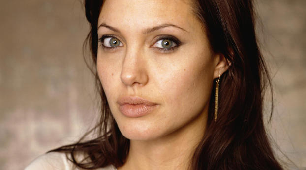 Angelina Jolie Close Up Hd Images Wallpaper 240x320 Resolution