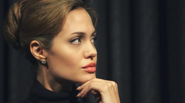 Angelina Jolie Gorgeous Photo Wallpaper 1080x2160 Resolution