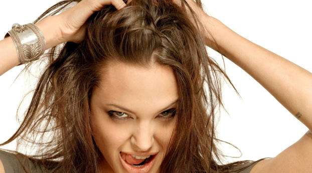 Angelina Jolie Naughty Pose wallpapers Wallpaper 1280x2120 Resolution