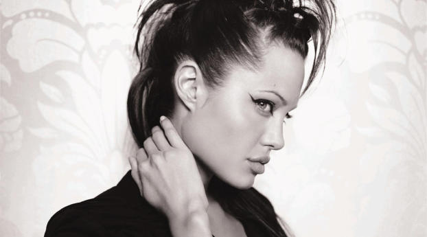 Angelina Jolie Stylish Hd Wallpaper Wallpaper 360x640 Resolution