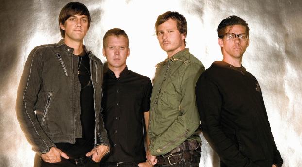 angels airwaves, band, glasses Wallpaper 1224x1224 Resolution