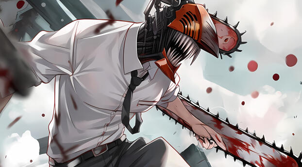 Anime Chainsaw Man HD Denji FanArt Wallpaper