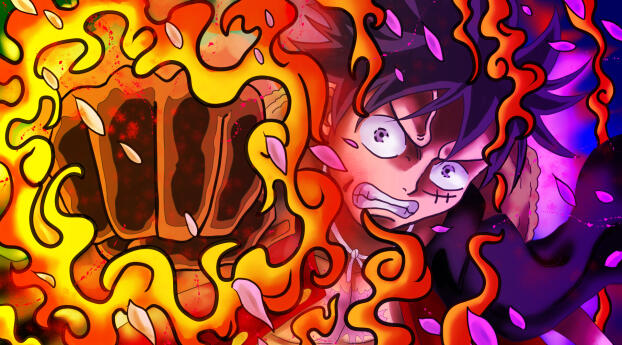 Anime One Piece HD Monkey D. Luffy Cool Wallpaper 1080x2280 Resolution