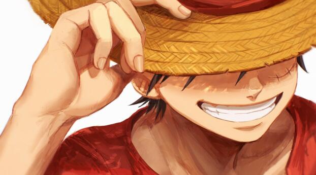 Anime One Piece HD Monkey Luffy Painting Wallpaper 3840x216 Resolution