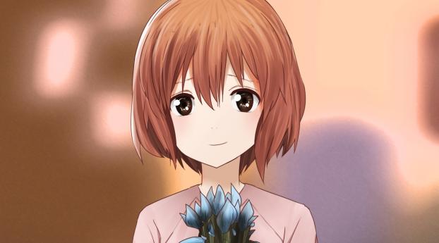 Anime Shouko Nishimiya Wallpaper 320x480 Resolution