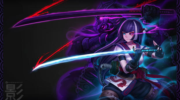 Anime Warrior Girl Wallpaper