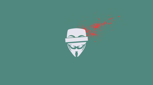 anonymous, blood, mask Wallpaper 1242x2688 Resolution