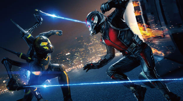 Ant-Man and the Wasp Poster Wallpaper 2560x1080 Resolution