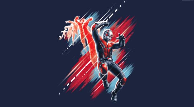 Ant-Man Minimal Art Ant-Man and the Wasp Wallpaper 640x960 Resolution
