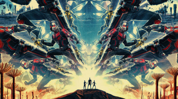 Ant-Man Wasp Quantumania Poster Wallpaper 1080x2520 Resolution