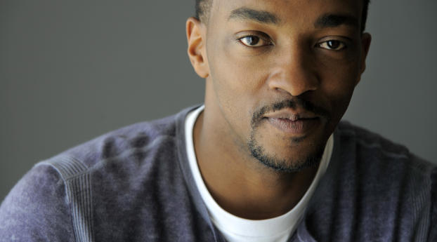 anthony mackie, actor, face Wallpaper 1125x2436 Resolution