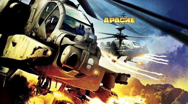apache air assault, gaijin entertainment, flight simulator Wallpaper 2880x1800 Resolution