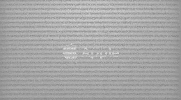 apple, black, white Wallpaper 2560x1024 Resolution