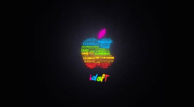 apple, color, black Wallpaper 1024x768 Resolution