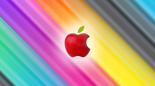 apple, mac, multicolored Wallpaper