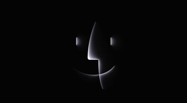 Apple Scary Fast Finder Logo Wallpaper 3840x1440 Resolution