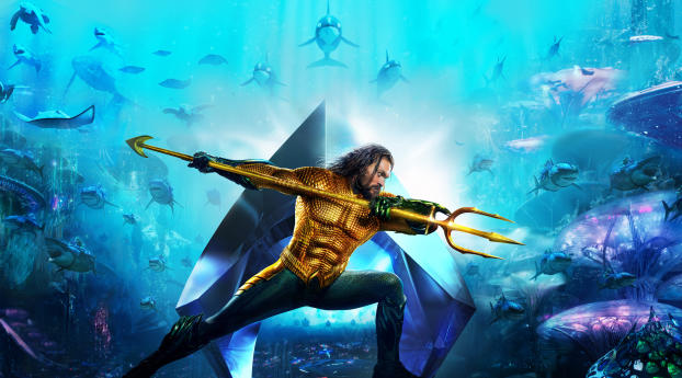 Aquaman 2018 Movie Banner Textless Wallpaper