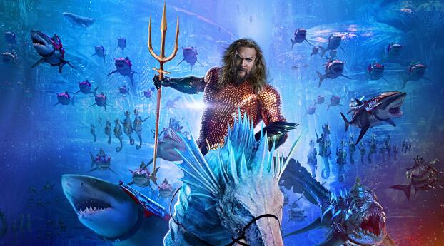 Aquaman And The Lost Kingdom IMAX Poster Wallpaper 1080x2232 Resolution