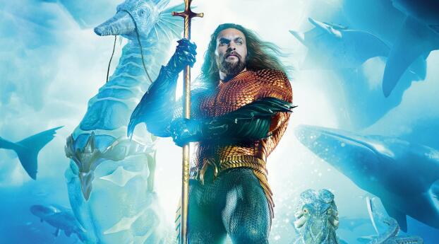 Aquaman Jason Momoa The Lost Kingdom Movie Wallpaper 1080x1920 Resolution