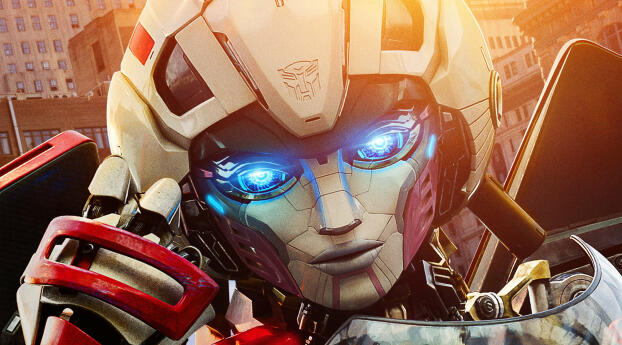 Arcee HD Transformers Rise of the Beasts Wallpaper 1080x2244 Resolution