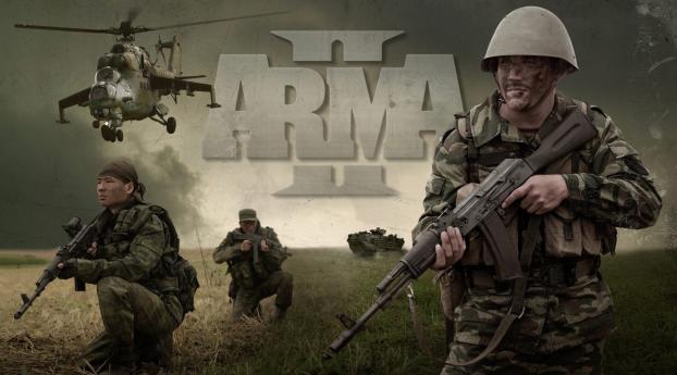 arma ii, arma, soldiers Wallpaper 1280x800 Resolution