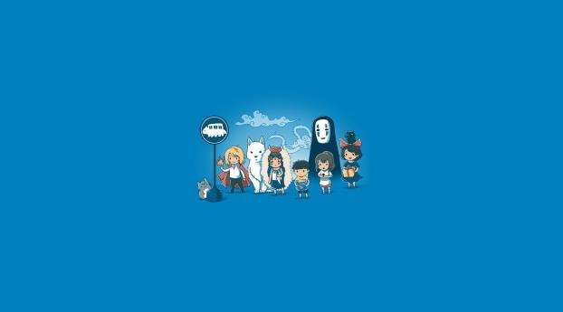 art, hayao miyazaki, anime Wallpaper 2560x1024 Resolution