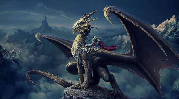 art, nick deligaris, dragon Wallpaper 1400x900 Resolution