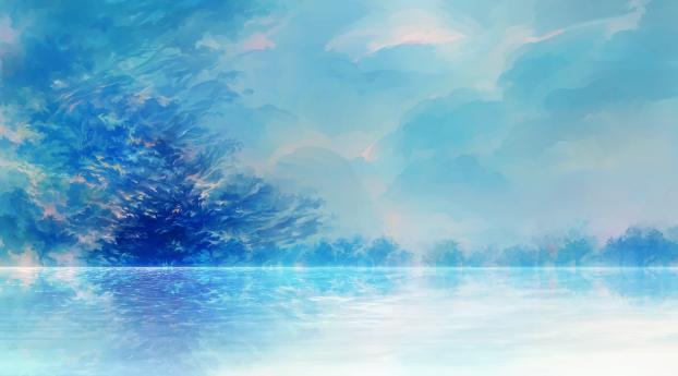 Artistic Cloudy Day Wallpaper 1080x2460 Resolution
