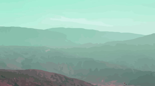 Artistic Hills with Cloud 8K Wallpaper