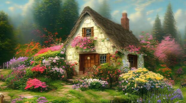 Artistic House 4k Dreamy House Wallpaper 1080x2300 Resolution
