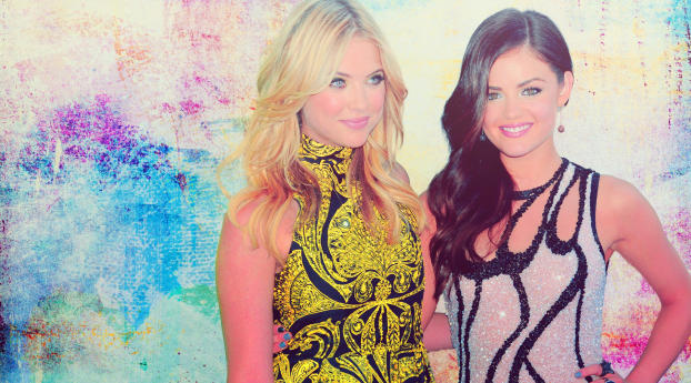 Ashley Benson with lucy hale wallpaper Wallpaper 320x568 Resolution