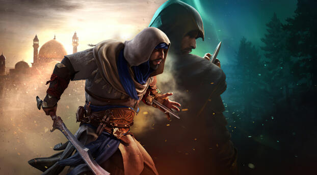 Assassin's Creed Mirage HD Gaming Poster Wallpaper 2100x900 Resolution