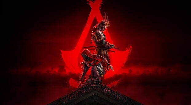 Assassin's Creed Shadows Gaming Textless Poster Wallpaper