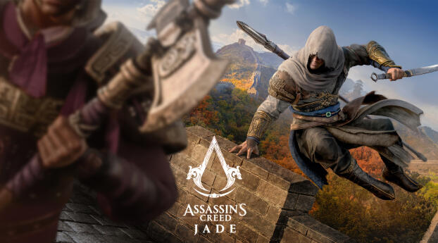 Assassin's Jade Creed 2024 Poster Wallpaper 1440x3160 Resolution