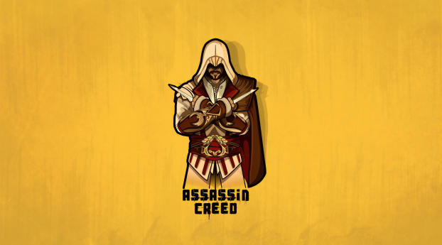 Assassins Creed Minimalist 4K Art Wallpaper 1080x2246 Resolution