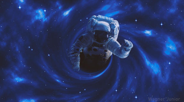 Astronaut Space Adventure Wallpaper 1080x2232 Resolution