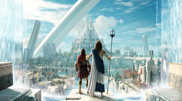 Atlantis City Assassins Creed Wallpaper 1600x2560 Resolution