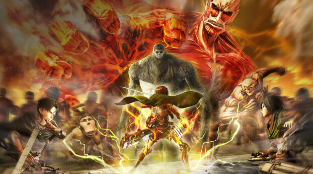 Attack on Titan 2 Final Battle Poster Wallpaper 864x480 Resolution