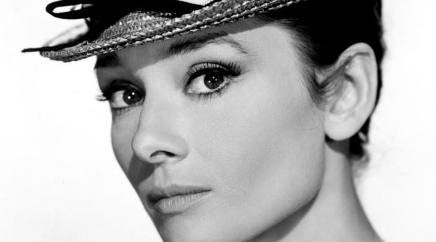 Audrey Hepburn Hat Images Wallpaper 1125x2436 Resolution
