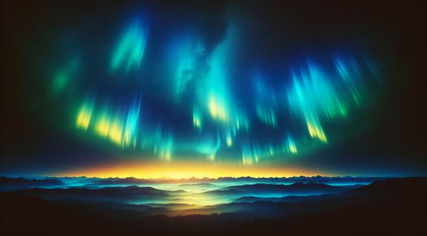 Aurora Lights HD Night Sky Wallpaper