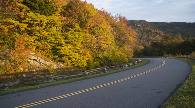 autumn, road, rotate Wallpaper 1280x800 Resolution