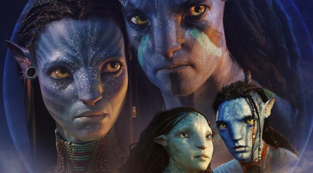 Avatar The Way of Water 4k Wallpaper 2480x900 Resolution