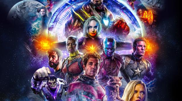 Avengers 4 All Actor Artwork Poster Wallpaper 960x544 Resolution