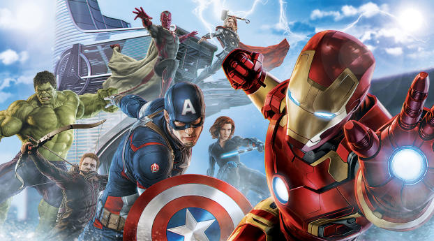 Avengers Artwork Wallpaper 1080x2636 Resolution