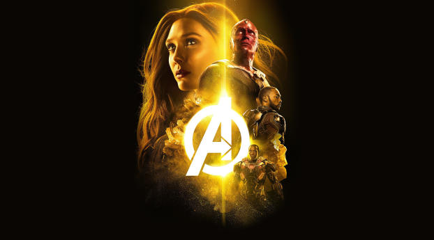 Avengers Infinity War 2018 The Mind Stone Poster Wallpaper 1080x224 Resolution