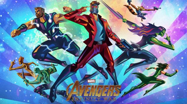Avengers Infinity War Fandango Poster Wallpaper